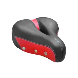 ALTREGO Asiento para Bicicleta Prostático, Ancho y Muy Cómodo, Incluye Broche (Rojo)