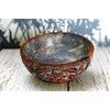 India House Soapstone Smudge Bowl for Scrying - 5”x 2”