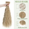 SEGO 60 cm clip-in extensions, 5-piece set, 17 clips, like