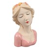 Modern Ceramic Face Vases Decorative Modern Style Shy Girl Flower