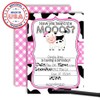 Heard The Moos Pink Cow-Themed Birthday Party Invitations for Kids,