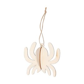 Fun Express DIY Unfinished Wood Slotted Spider Ornaments - 12 Pc