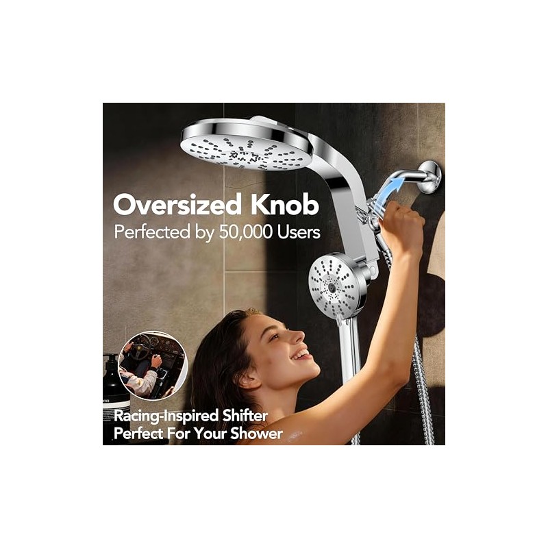 High Pressure Rain Showerhead Combo, 2026 Magnetic Shower Head Set