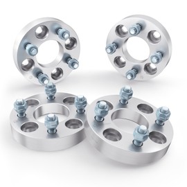 1.25 inch Golf Cart Wheel Spacers (4x4 Bolt Pattern, 62mm Bore, 1/2x20 Studs, Cone Seat Nuts) Compatible with EZ GO EZGO Club Car (Widens Track by 2.5 inches) 4x101.6 32mm 4pcs
