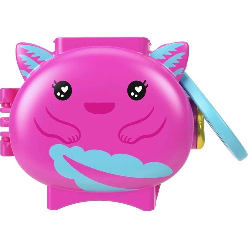 Polly Pocket Cuddly Toys Compact Play Set GYV99 Axolotl Hxx22