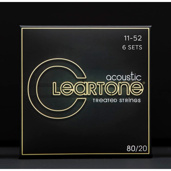 Cleartone 80/20 Bronze Acoustic Strings (6-SETS) (7611-6)