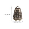 Operitacx 2sets Small Brass Bell Retro Keychain Pendants Chains Bronze