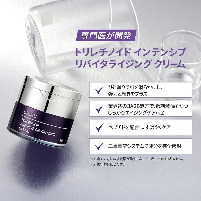 DR.WU Triretinoid 0.8% Intensive Revitalizing Retinol Beauty Cream, Retinal, Night