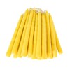 Luz María- Vela de Sebo color amarillo, 26 piezas