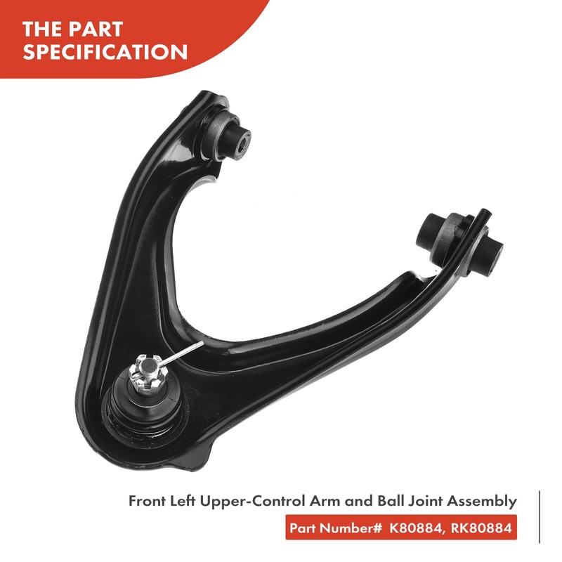 A-Premium Set of 2, Front Upper Control Arm, Lower Ball