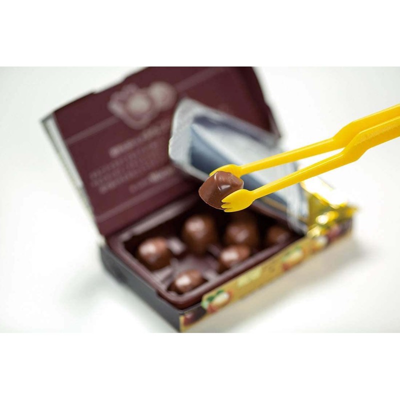 Skater KTGC1AG-A Basic Candy Tongs, Potato Tongs with Case, White