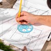 Circle Template for Drawing, Plastic Circle Stencil Geometric Circle Ruler