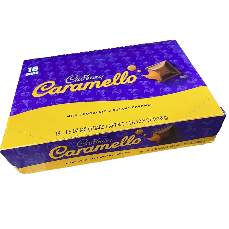 Caramello, Milk Chocolate With Caramel, Count 18 (1.6-oz) - Chocolate