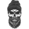 LLStickers Stocking Cap Skull Helmet Motorcycle Truck Window Laptop, 5
