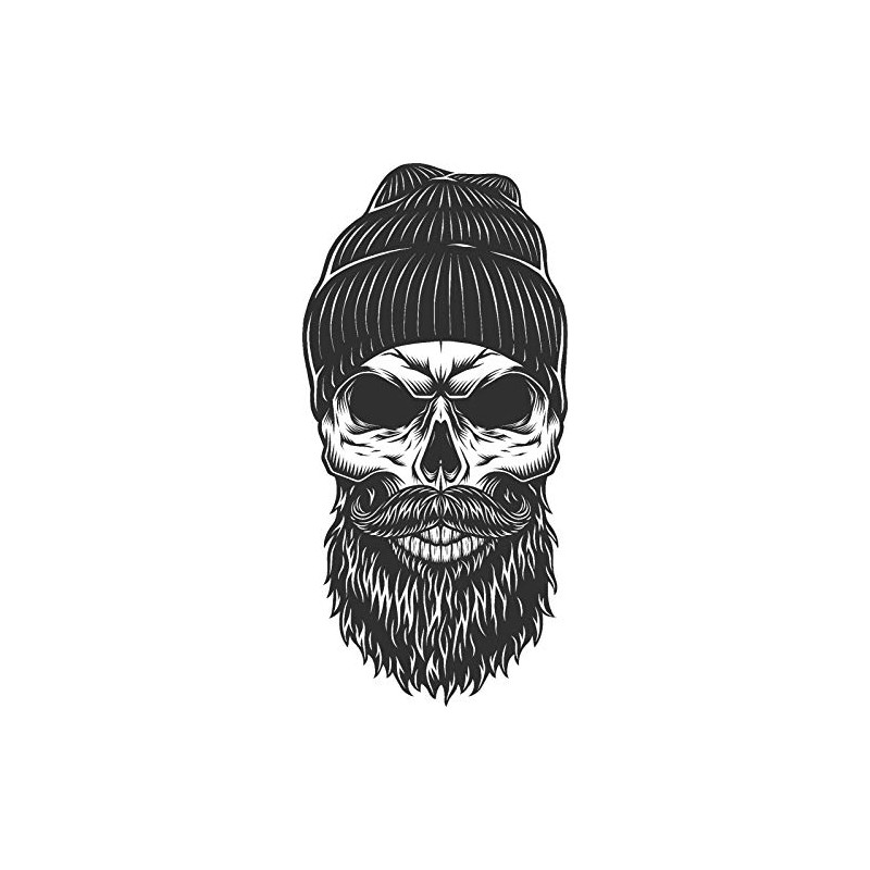 LLStickers Stocking Cap Skull Helmet Motorcycle Truck Window Laptop, 5