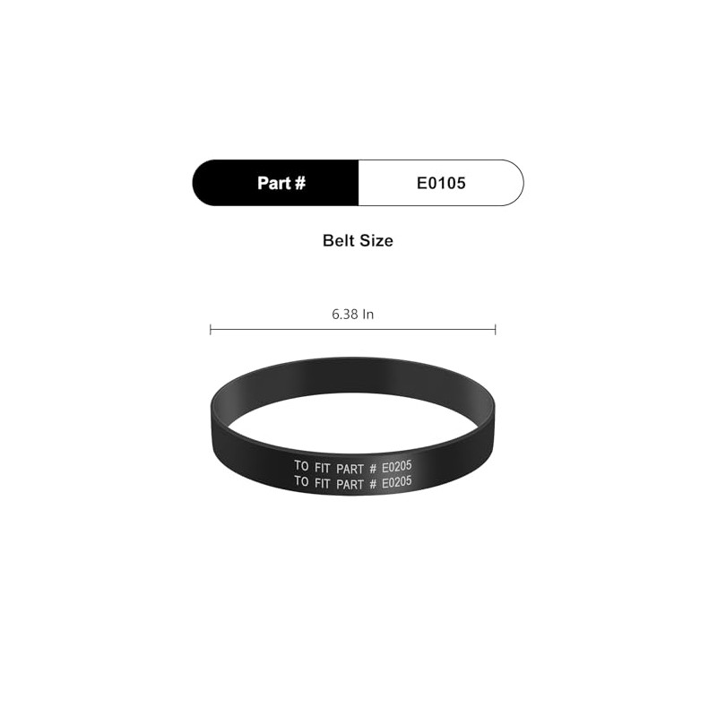 CPAI Replacement Belt Compatible with Eureka NEU10AE4 NEU10AE5 NEU110 NEU100