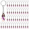 Sumind 48 Pcs Jesus Toys Figurine Christian Keychain Jesus Doll