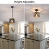2 Pack Rustic Farmhouse Pendant Light Kitchen Island, Hanging Light