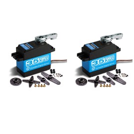 KEAcvise 2-Pack 35kg high Torque Coreless Motor servo Metal Gear Digital and Stainless Steel Gear servo arduino servo for Robotic DIY,RC car (Control Angle 270°)