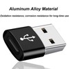 4pcs Audio Fan USB C Female to USB Male Adapter