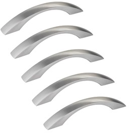 SOTECH ZOE BA Furniture Handles 128 mm Stainless Steel Look Matt Drawer Handles Bow Handles Chest of Drawers Pack of 5