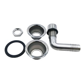 SHENGHUISS Boat Fuel Tank Vent Stainless Steel 316 Marine Flush Mount Thru-Hull Fuel Gas Tank Vent with Mounting Gasket Hardware (Angle)