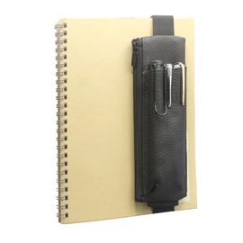 Pen Holder, For Notebooks, With Elastic Band, Book Band, Pen Case, Genuine Leather, Pencil Case, Pen Holder, A4/A5/B5/B6, Tablet, Notebook, Diary, Compatible