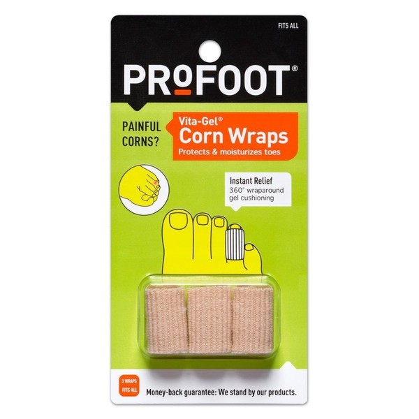 ProFoot Vita-Gel Corn Wraps 3 Each (Pack of 6)