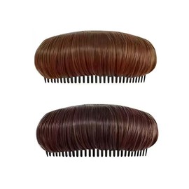 Sarini 2 Stück Flauschiges Haarpolster für Damen, unsichtbarer Haarspangenclip für mehr Volumen, Haarbasis, Einsatzwerkzeug, Styling, vergrößerter Haarkamm