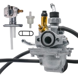 TTR50 Carburetor Fits for Yamaha TTR 50 TTR50E 50cc 2006-2011 Dirt Bike Motorcycle Carburetor with Heater Compatible with Fuel Petcock Valve