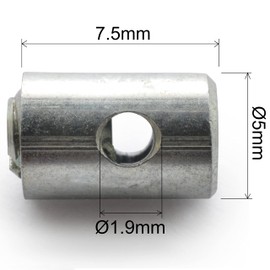 Easyboost Gas Cable Clamp Diameter 5 x 7.5 mm Throttle Carburettor Handle Quick Pull for Scooter 50cc Mob Motorcycle Lawn Mower Garden (4 Cable Ties)