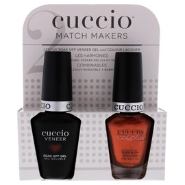Cuccio Matchmaker - Colour Nail Lacquer & Veneer Gel Polish - Rio Carnival - For Manicures & Pedicures, Full Coverage - Long Lasting, High Shine - Cruelty, Formaldehyde & Toluene Free - 2 pc