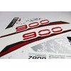 Tankpad Motorcycle Sticker Decal Compatible with Kawasaki Z900 Red Silver