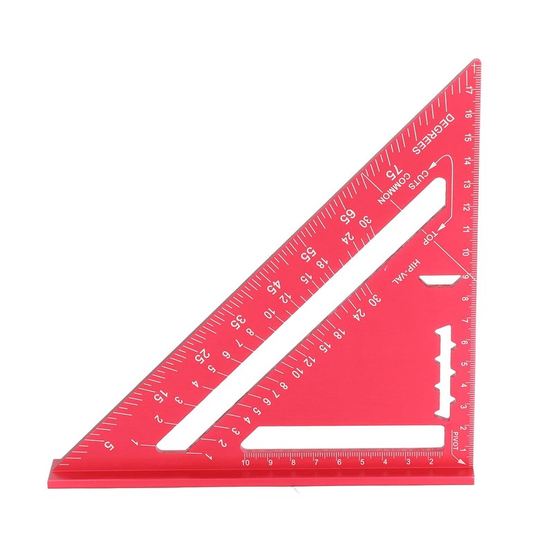 Woodworking Triangle Aluminium Alloy Electrophoresis Paint Clear Scale Carpenter's Angle