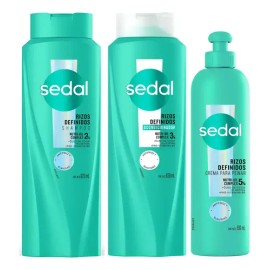 Sedal Rizos Definidos 620ml Shampoo + Acondicionado + Crema