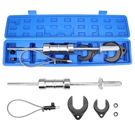 FEXON Inner CV Joint Puller Slide Hammer Front Wheel Drive Axle Half Shaft Removal Tool Kit,Heavy Duty 10 Pounds Slide Hammer 63mm 48mm CV Joint Fork Adapter Attachments