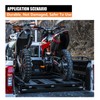 SALUINOKI 6" L-Track Rail Tie Down System Black, Truck Bed