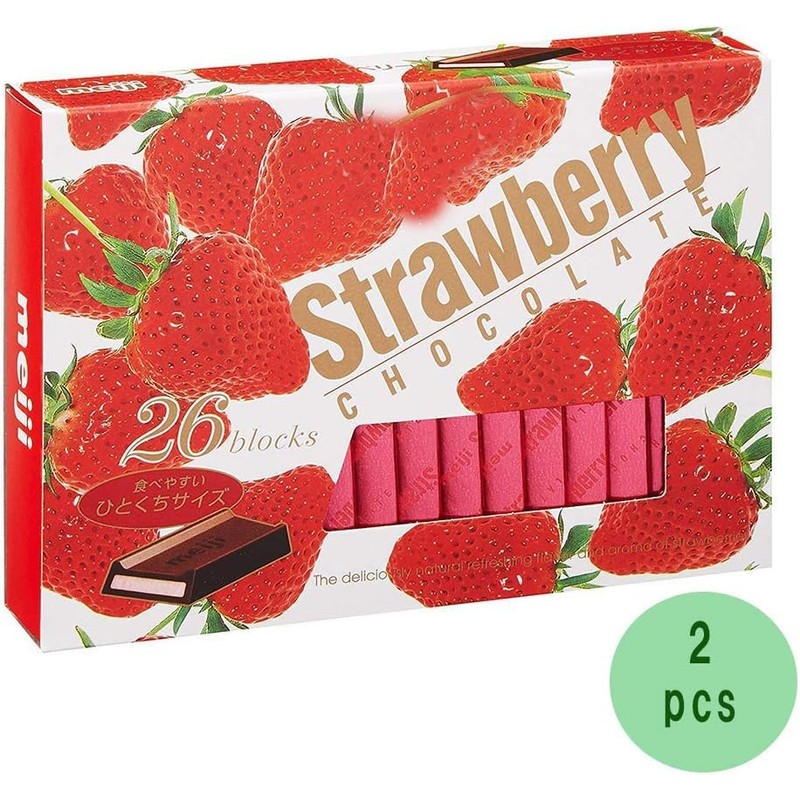 Cho-co-late Strawberry Cho-co-late 26pieces 4.3oz 2pcs Japanese Cho-co-late Ninjapo