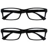 Die Lesebrille Unternehmen Schwarz Leser Wert 2er-Pack Herren Frauen UVR2092BK