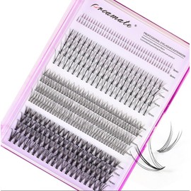 Proamate Cluster Lashes Individual Lashes DIY Eyelash Soft Natural Easy Fan Lash Individual False Lashes for Personal Use at Home (DIY 4 Mixed Style)