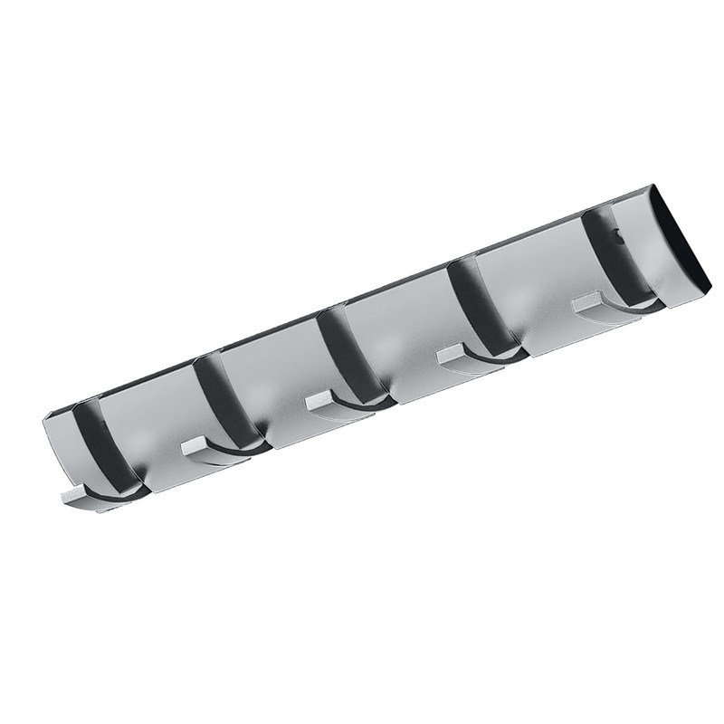 Thickened Invisible Hook 5 Hook Wall Mounted Coat Rack Folding