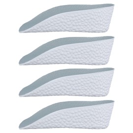 2 Pairs Orthopedic High Pads, 1.38 Inch Orthopedic Height Increase Insoles Arch Support Insoles High Pads Orthopedic High Heel Pads for Men Women(Gray)