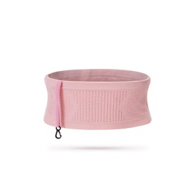 CHAMWEY Running Waist Pouch, Fits and Won't Sway, Large Capacity, Lightweight, Includes Holder, Bottle Pouch, Unisex, Multi-functional, Light Rose Pink