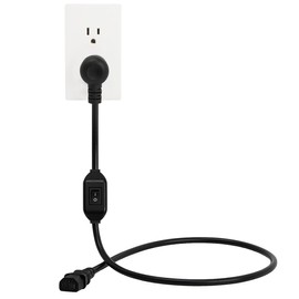 3-Feet On-Off Switch Cord,Cooker Power Cord with On-Off Switch, Computer Power Cord with On/Off Switch,Nema 5-15P to C13 with Inline Switch