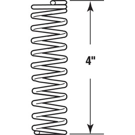 Prime-Line SP 9713 Compression Spring, Spring Steel Construction, Nickel-Plated Finish, 0.080 GA x 7/8 In. x 4 In. (2 Pack)