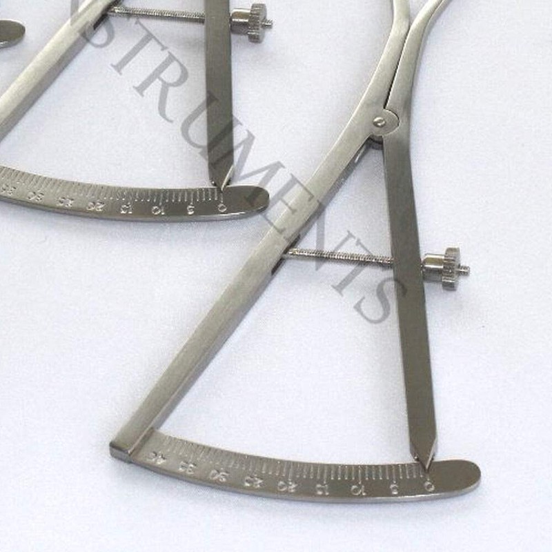 12 Piece Set of Castroviejo Ridge Maping Caliper 6" Implant