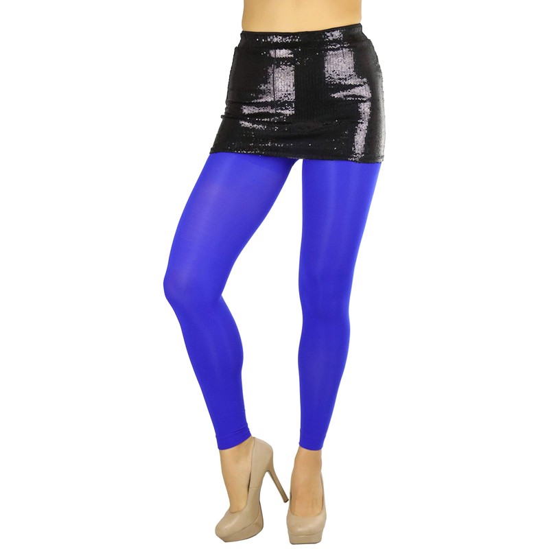 ToBeInStyle Medias largas opacas de nailon sin pies, para mujer,