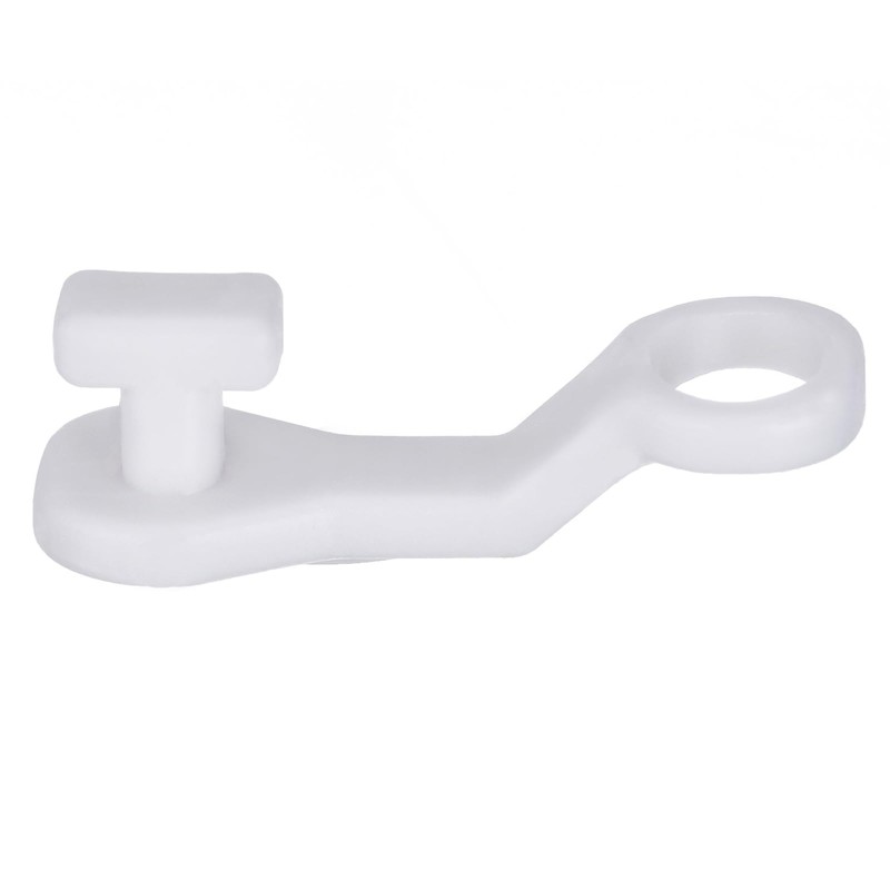 Curtain Glider Hooks White Plastic Curtain Hook, Pack of 50