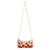 Mary Frances Strawberry Fields Beaded Crossbody Clutch Handbag – Statement