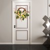 Artificial Wreath Yellow Wild Daisy Half Wreath Easter Decoration Wreath